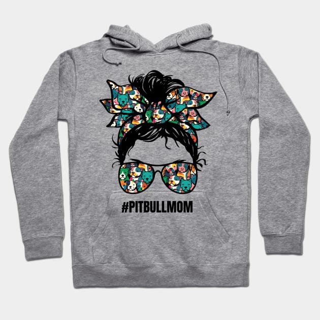 Pit Bull Love Mosaic Hoodie by Life2LiveDesign